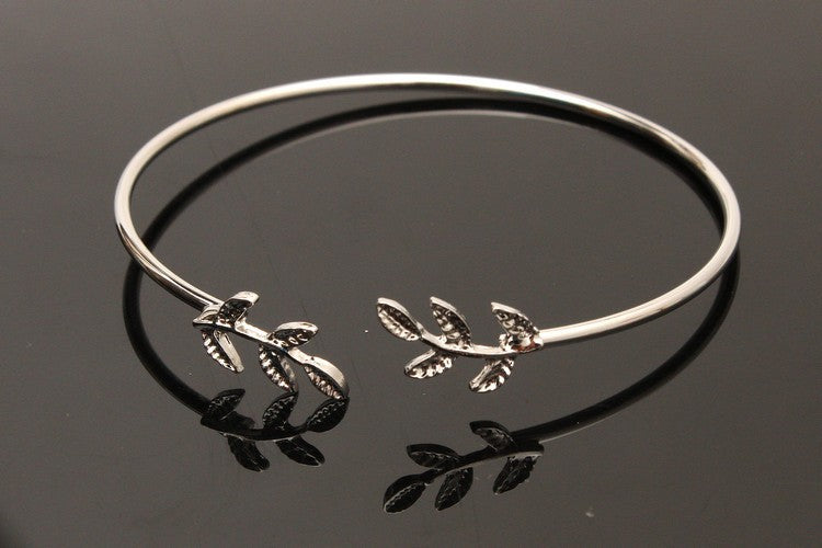 Gold Silver Plated Leaf Bracelets