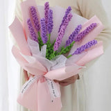 Hand-knitted Lavender Crochet Bouquet