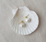 Baroque Freshwater Pearls Stud Earrings - Simply Basy