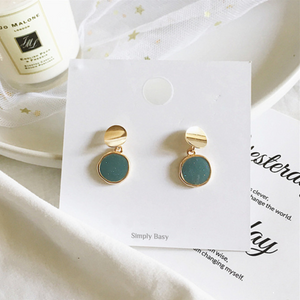 Unique Geometric Round Earrings - Simply Basy