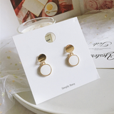 Unique Geometric Round Earrings - Simply Basy