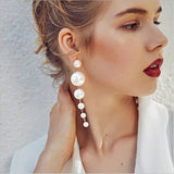 Handmade Pearl Drop Earrings for Wedding and Party - Simply Basy