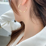 Matte Gold Stud Earrings - Simply Basy