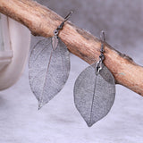 Natural Bohemian Leaf Earrings - Simply Basy