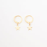 Golden Small Star Stud Earrings - Simply Basy