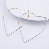 Heart Hoop Earrings - Gold and Rose Gold - Simply Basy