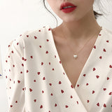 Pearl Heart Necklace - Simply Basy