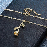 Rose Necklace Gold - Simply Basy