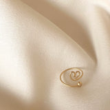 Matte Heart Open Ring - Simply Basy