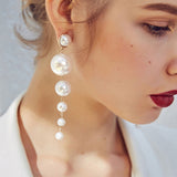 Handmade Pearl Drop Earrings for Wedding and Party - Simply Basy