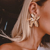 Elegant Flower Stud Earrings - Simply Basy