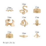 Golden Totem Rings Stack - Simply Basy