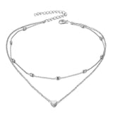 Heart Pendant Necklace Set - Simply Basy