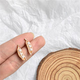 Delicate Pea Plant Pearl Earrings For Women - Simply Basy